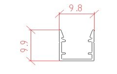 Aluminium Trunk A10X10 with Cover Edge - الصورة 2