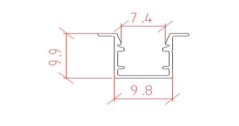 Aluminium Trunk B10X10 with Cover Edge - الصورة 2