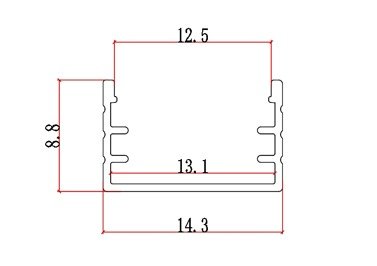 Aluminium Trunk 15*09A with Cover Edge - الصورة 2