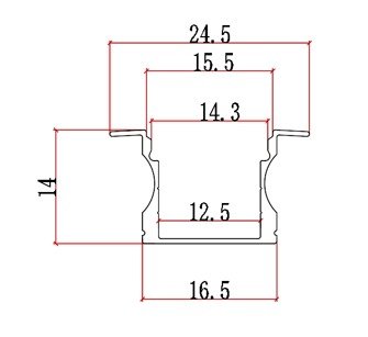 Aluminium Trunk 17*14B with Cover Edge - Image 2