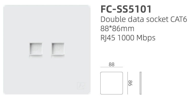 فيش انترنت مزدوج CAT6 - Image 2